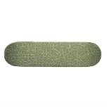 GREEN AND WHITE PATTERN Skateboard