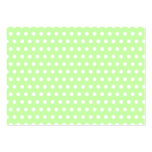 Green and White Polka Dot Pattern. Spotty. Business Card Template