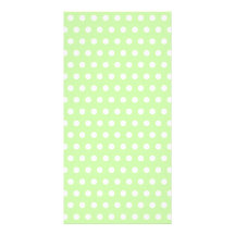 Green and White Polka Dot Pattern. Spotty. Personalized Photo Card