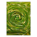 Green and Yellow Polythene Crunch Greeting Card