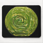 Green and Yellow Polythene Crunch Sphere Mouse Pad