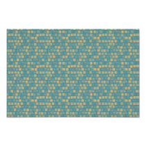 Green and yellow squares pattern