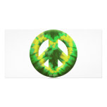 Green and Yellow Tie Dye photo cards