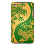 Green and Yellow Yin Yang Geckos Barely There iPod Cover