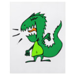 Green Angry Dinosaur flyers