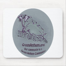 Green Anthem Mouse Pad