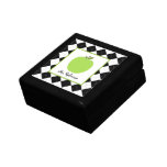 Green Apple / Black Argyle Teacher Gift Box