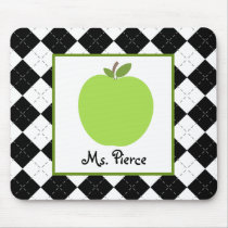 Green Apple / Black Argyle Teacher