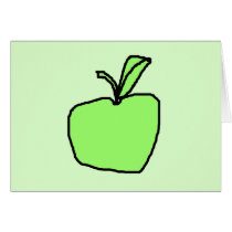 Green Apple. Card