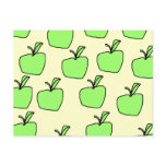 Green Apple. Illustration. Custom postcards