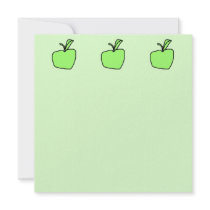 Green Apple. Personalised Invite