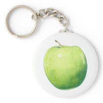 Green Apple Keychain