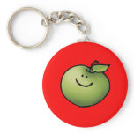 Green apple keychains