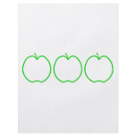 Green Apple Outline. Full Color Flyer