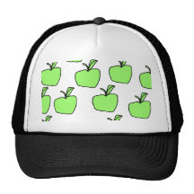 Green Apple Pattern. Hat