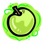 Green Apple photo sculptures