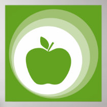 green apple poster