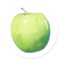 Green Apple Sticker