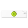Green apple top view bumper stickers