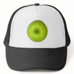 Green apple top view hat