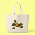 Green Apples: Original Color Pencil Art bags