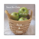 Green Apples Save the Date Magnets