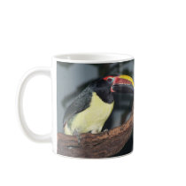 Green Aracari Toucan Holding Berry Coffee Mug