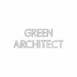 "Green Architect" Long Sleeve Men's Blue Polo embroidered shirts