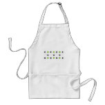 Green Argyle Paw Prints Aprons