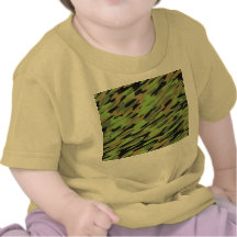 Green Army Camouflage Textured T Shirts