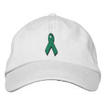 green awareness ribbon embroidered hats