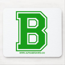 Green B Mousepads