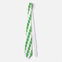Green B Neck Tie