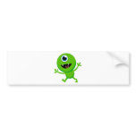 Green Baby Cyclops bumper stickers