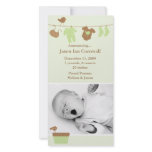 Green Baby Laundry Birth Announcement photo cards
