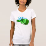 green baseball cap shirt