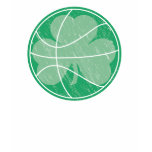 Green Basketball Shamrock t-shirts
