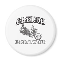 Green Bay Motorcycle Club Refrigerator Magnet