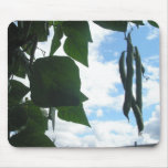 Green beans, leaves and sky Mousepad