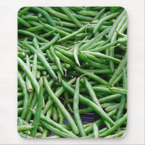Green Beans Mouse Pads