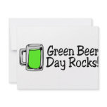 Green Beer Day Rocks invitations