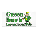 Green Beer rack cards