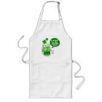 Green beer wants to be inside you aprons