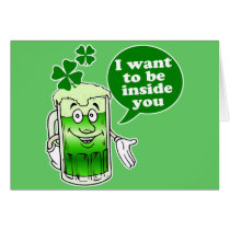 Green beer wants to be inside you