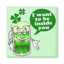 Green beer wants to be inside you