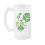 Green beer wants to be inside you mugs
