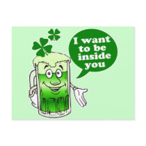 Green beer wants to be inside you