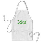 green belive with green roses aprons