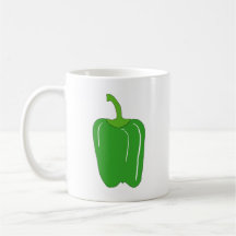 Green Bell Pepper. Whole. Mug