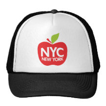 Green Big Apple NYC Trucker Hats